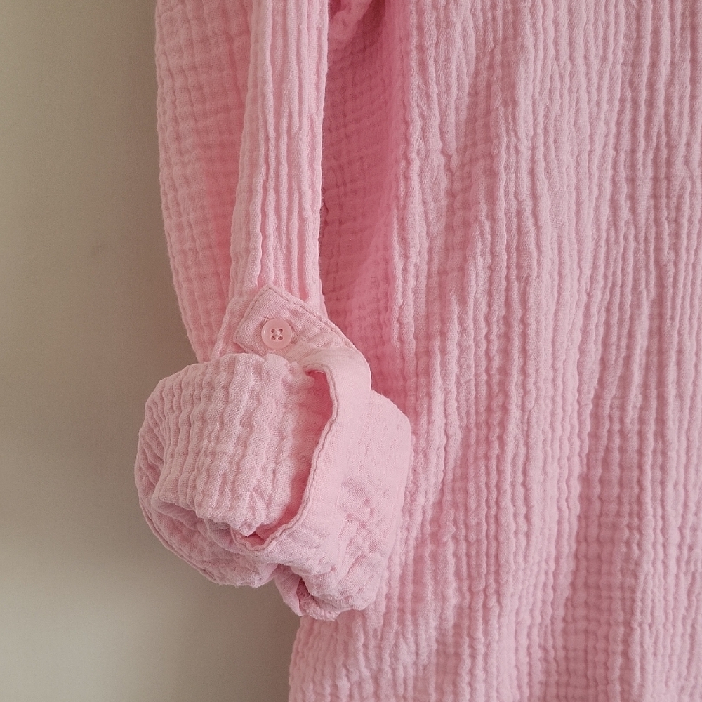 Nine West Lightweight Button Down Shirts in Light Blue and Pink - Picture 5 of 9